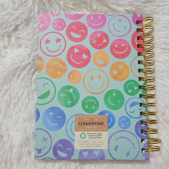 Clementine Paper Co. Smiley Face Spiral Notebook - Picture 2 of 5